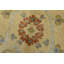 Tapis beige en laine noué à la main de conception unique 8 pi 10 po x 12 pi 1 po