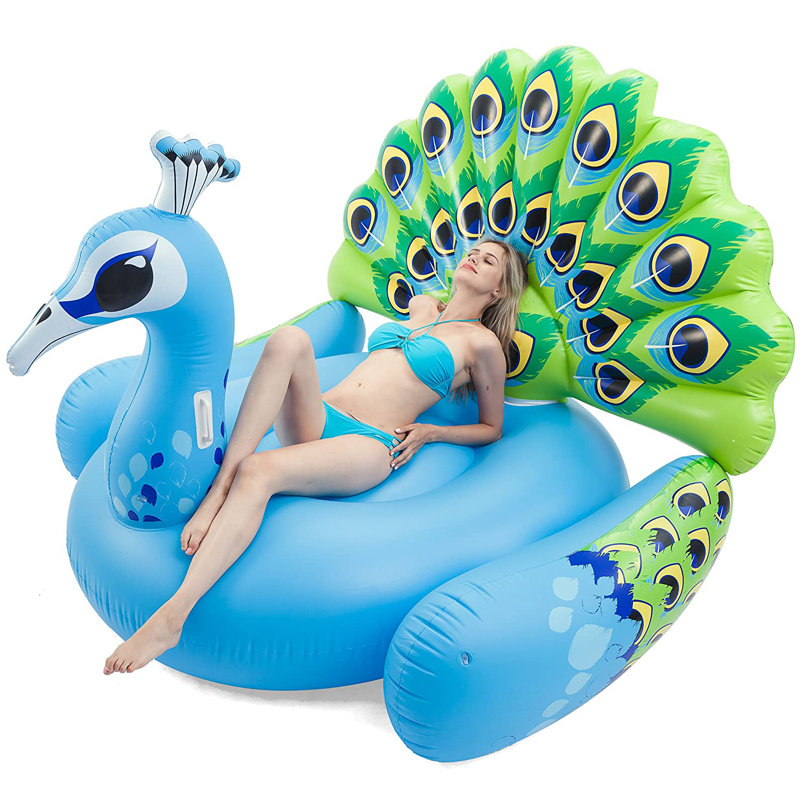 Radeau de paon géant gonflable
