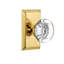 Studio Plate with Round Clear Crystal Door Knob-1184754335-1184754311