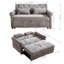 Canapé-lit multifonctionnel 3-en-1 avec design coulissant, dossier KD, cadre de siège, accoudoirs et coussins pour des espaces de vie confortables-1469373197