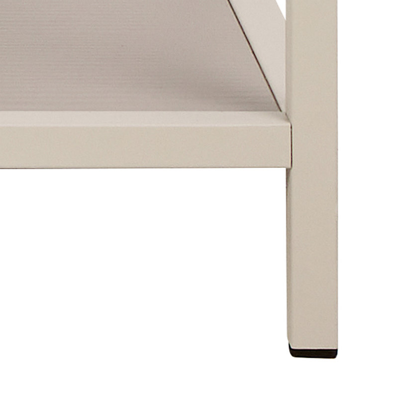 Borghild 78 cm H x 114 cm W Powder Coated Steel Standard Bookcase
