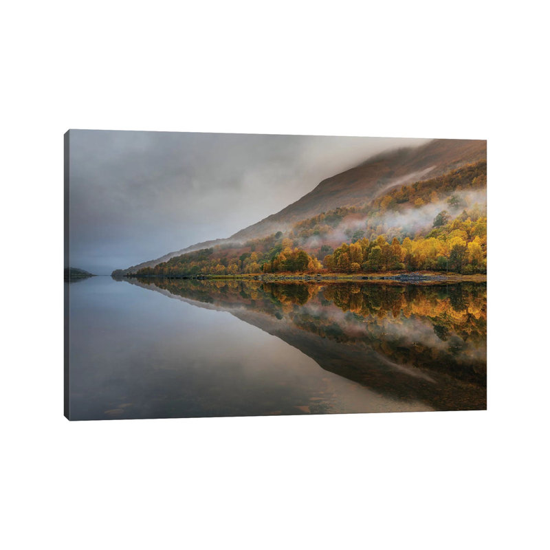 Misty Loch by Adrian Popan - Wrapped Canvas Print, 66.04 cm H x 45.72 cm W x 1.91 cm D