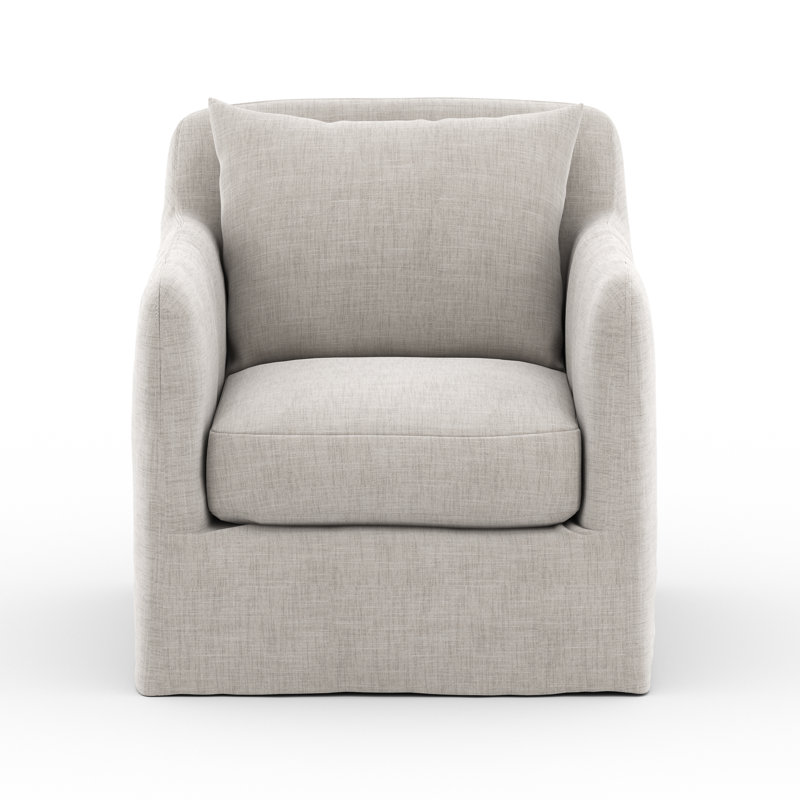 Dade Swivel Armchair, Stone Gray