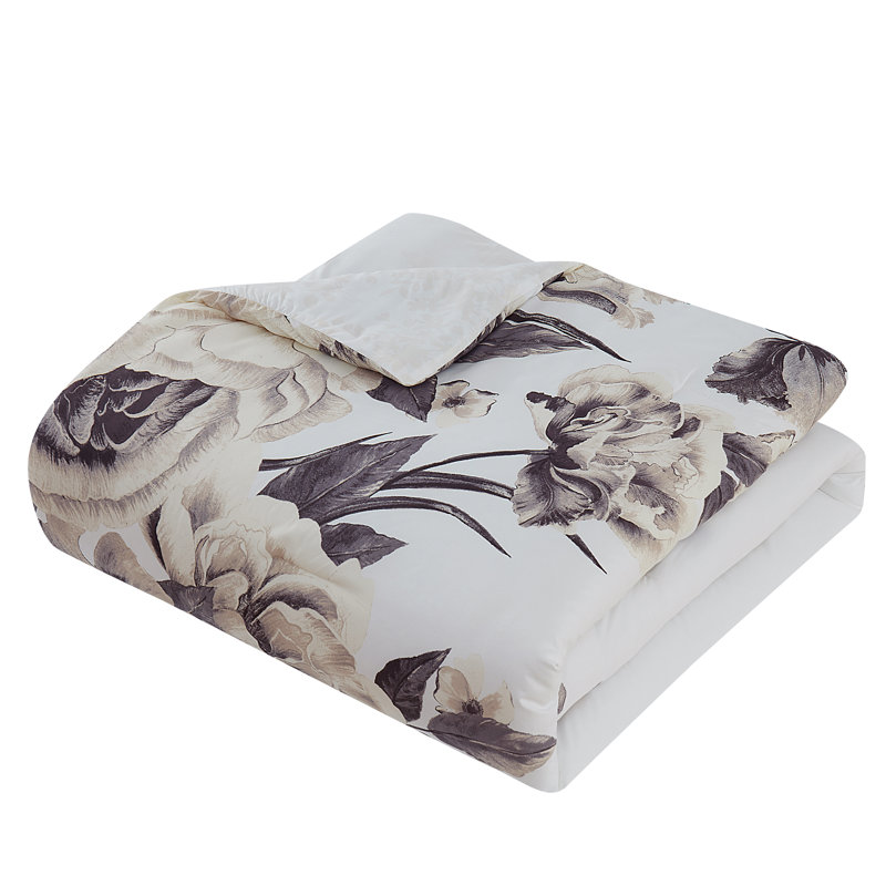 Garman Polyester Standard Floral Comforter, Queen