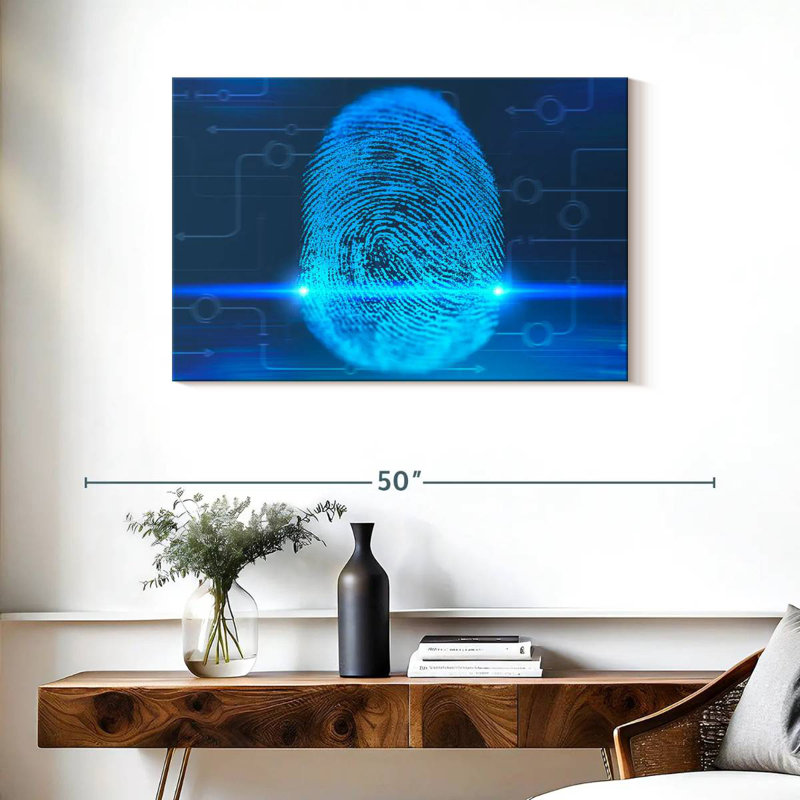 Keiri Digital Fingerprint, 24" H x 36" W