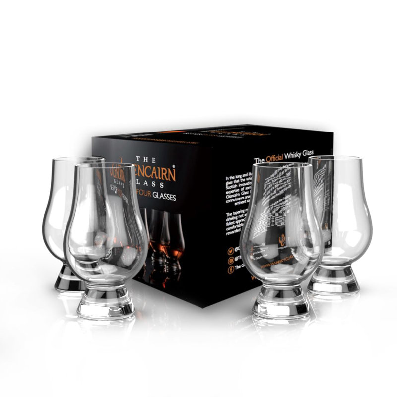 Verres à whisky Glencairn dans une boîte-cadeau
