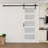 Soft closing inculding 84"Height 5-Lites Glass Sliding Barn Doors with Installation Hardware Kit-104234749
