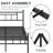Carrold 46" High Platform Bed With Modern Industrial Style, Heavy Duty Metal Structure Support To 1000lbs, No Box Spring Needed, No Squeak-132203868