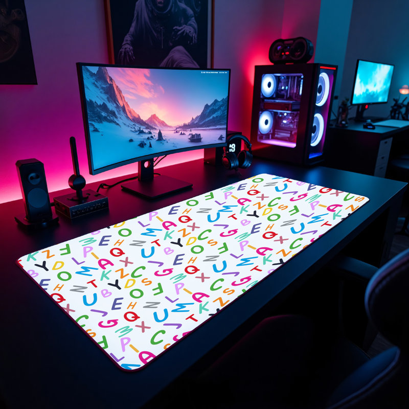 Polyester Desk Pad, 31.5x15.5