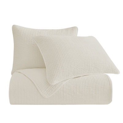 Stone Washed Cotton Velvet Quilt Set