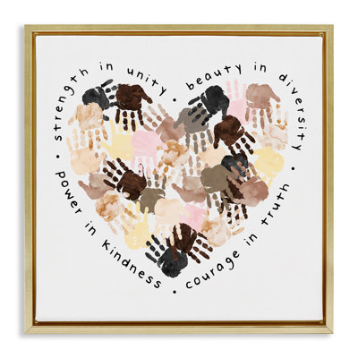 «Powerful Force In Unity Heart», art mural encadré par Erica Billups
