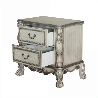 Table de chevet 2 tiroirs Traditional