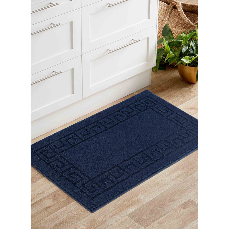 Millfield Non-Slip Indoor Doormat, 40cm W x 60cm L, Navy