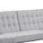 Convertible Futon Sofa Bed, Biscuit Tufted Cushions, Gray 81 Inch-130982899