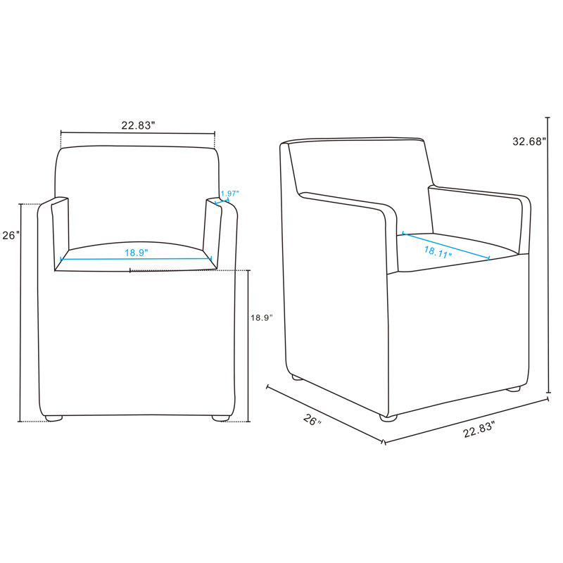 Dirk Arm Chair, 1, Saddle