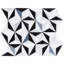 Phantasm 14x18 Triangles Polished Mixed Marble Mosaic Tile-497557775