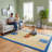 Furnish My Place Nieman 695 Basketball Blue Kid Play Area Rug for Bathroom | Playroom & Kindergarten Classroom | Basketball Court | Modern Decor | Blue-1831061643