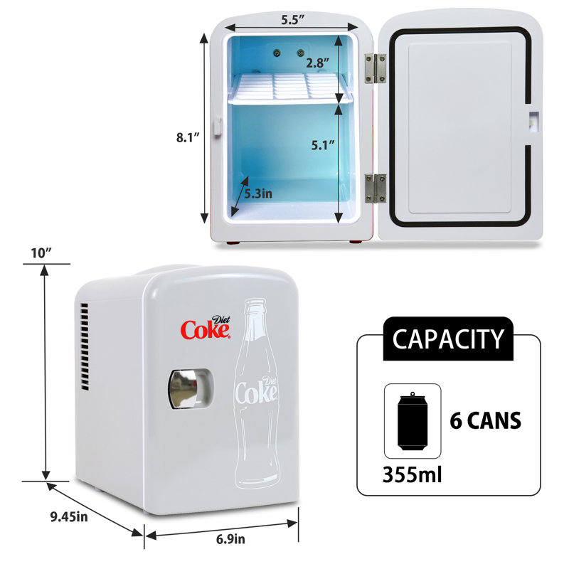 Koolatron Europe 0.14m³ L Countertop Mini Fridge
