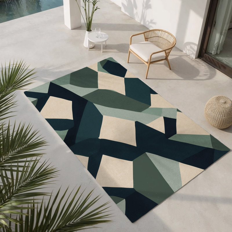 Nebula Arch Indoor And Outdoor Area Rug, Rectangle 3' x 5'