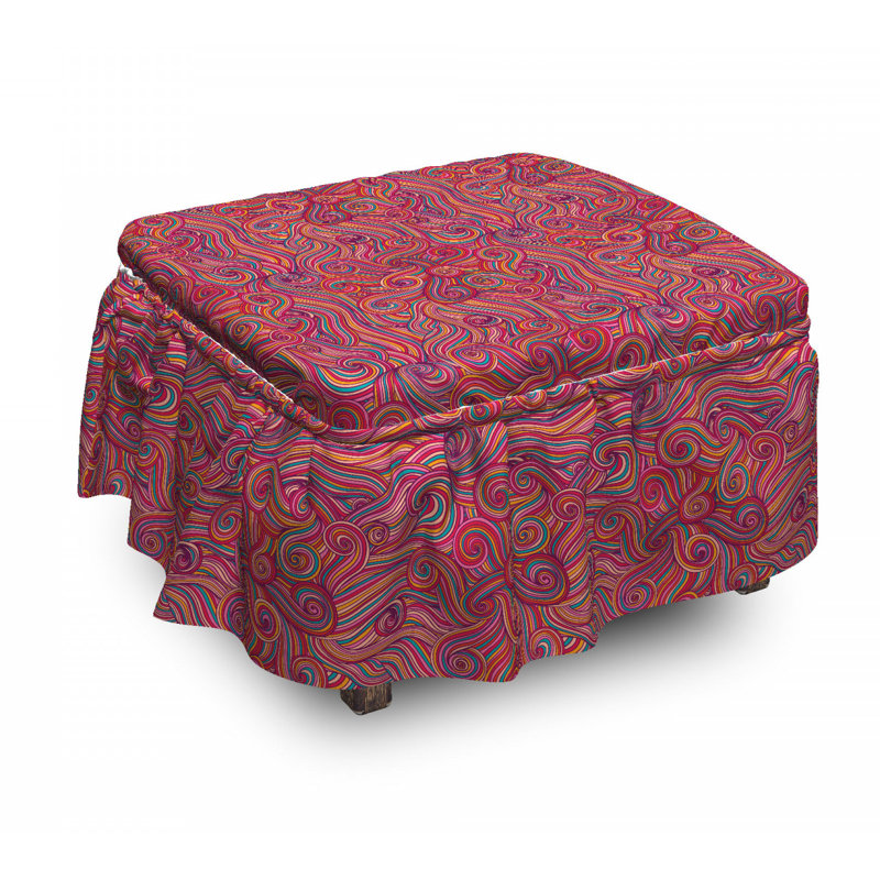 Housse pour repose-pieds wave ondulations