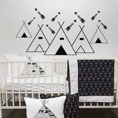 Abstract Non-Wall Damaging Wall Decal