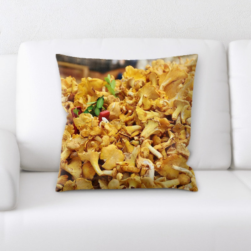 Coussin décoratif real chanterelles