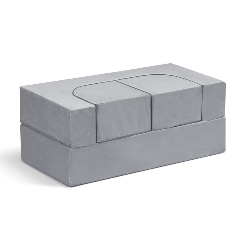 Canapé-lit pour enfants pour salle de jeux, Gris