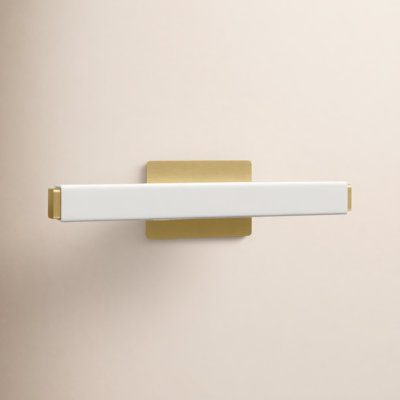 Erby Single Light Glass Aluminum Dimmable LED Flush Mounted Sconce