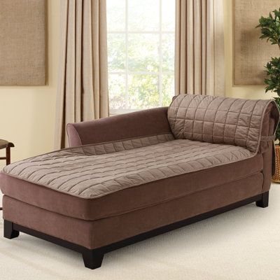 Deluxe Box Cushion Chaise Lounge Slipcover