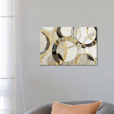 Overlaps 1 Piece Wrapped Canvas Painting