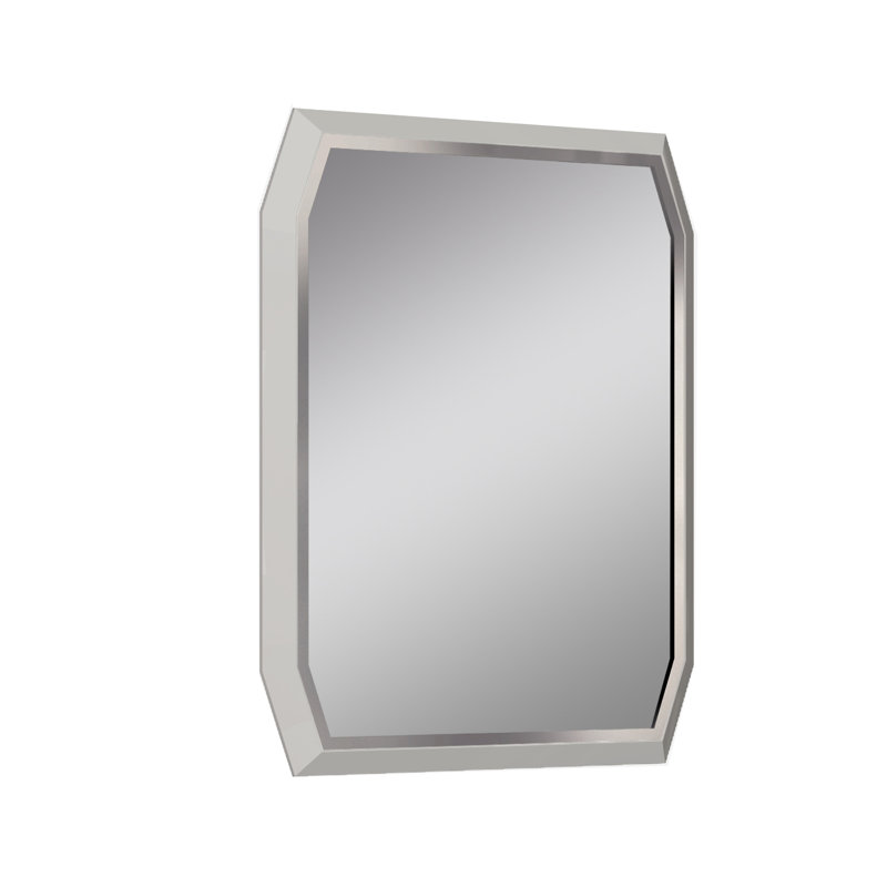 Miroir de commode contemporaine angulatus mordern & contemporary, Taupe