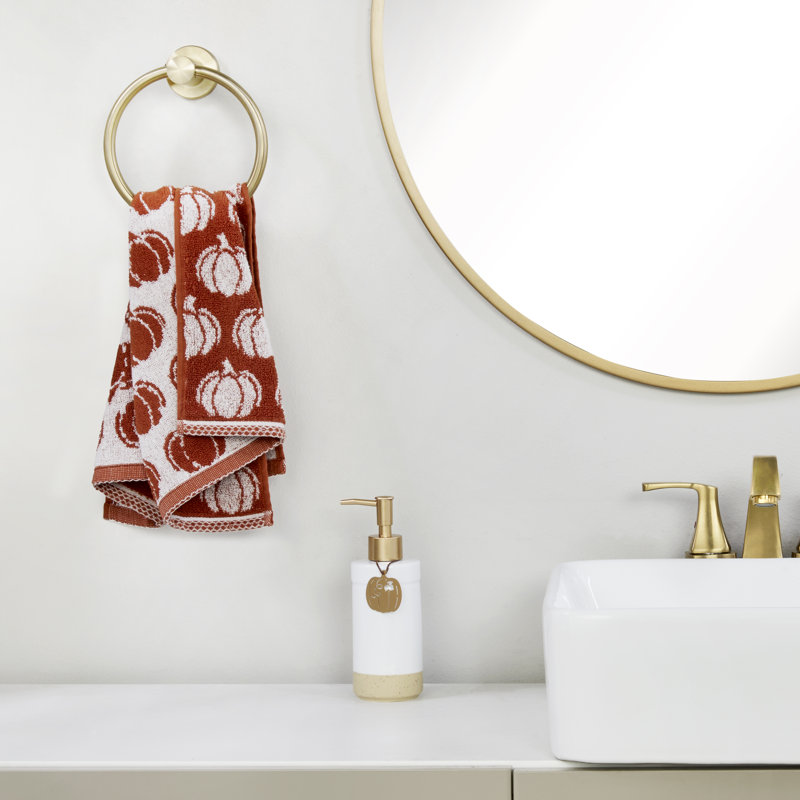 PUMPKIN JACQUARD HAND-ORANGE