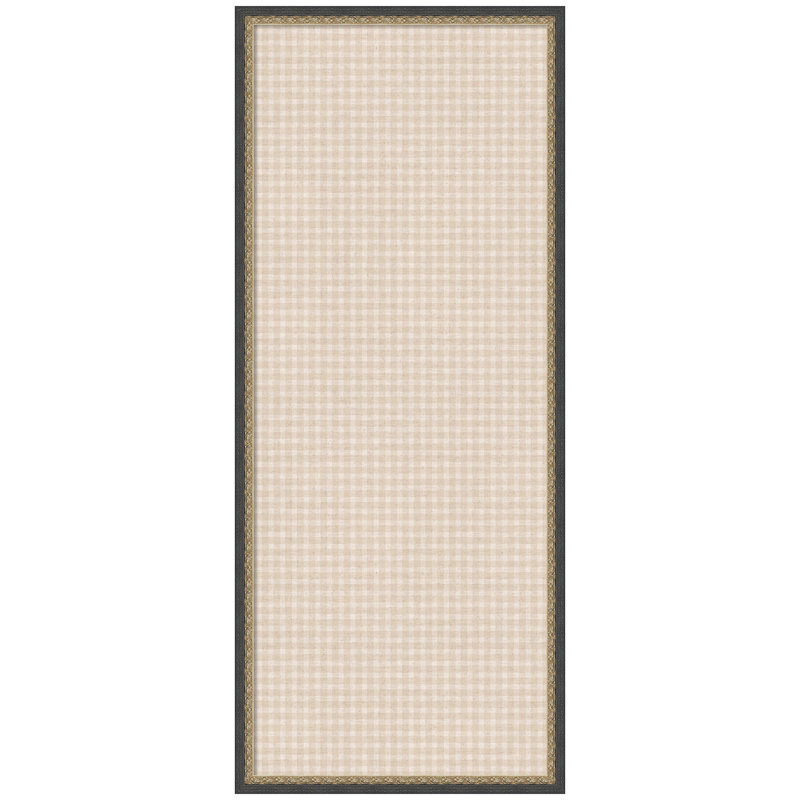 Tableau d'affichage en lin encadré en tissu, Beige, H 41 po x l 17 po x P 1,5 po, Matinée bronze noir