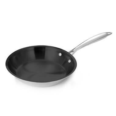 9.5 Pressed Aluminum Fry Pan - Sapphire Non-Stick Induction