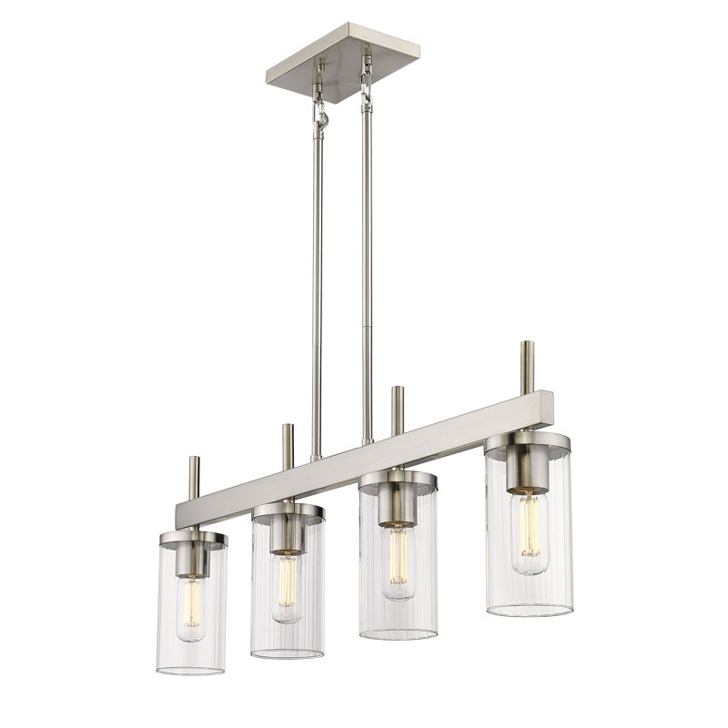 Bertelli 4 - Light Kitchen Island Pendant, Pewter