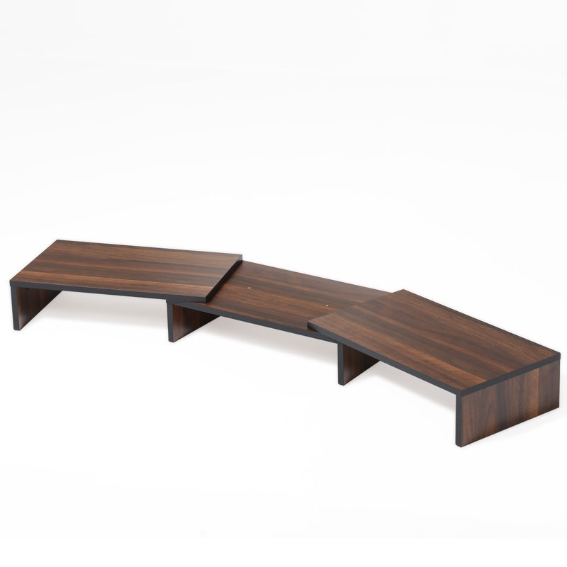 Socle pour écran d'ordinateur, Brun