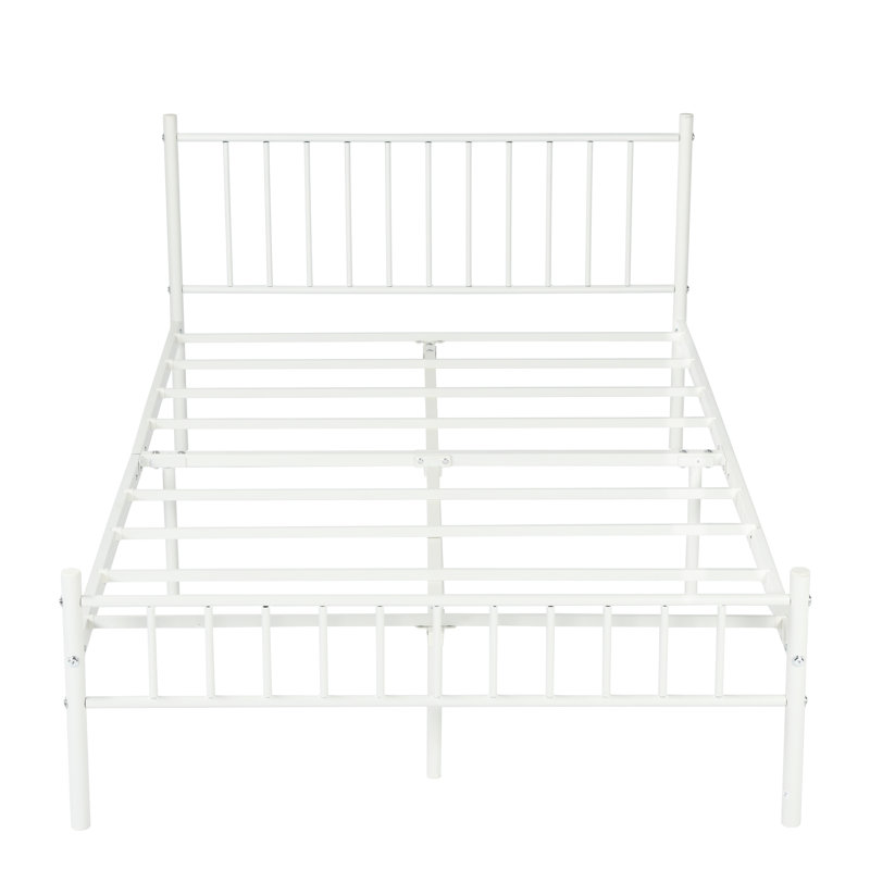 Antolina Metal Bed, White, Small Double (4')