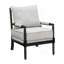 Chaise d'appoint rembourrée avec structure en bois tourné, gris-510063594-510063592