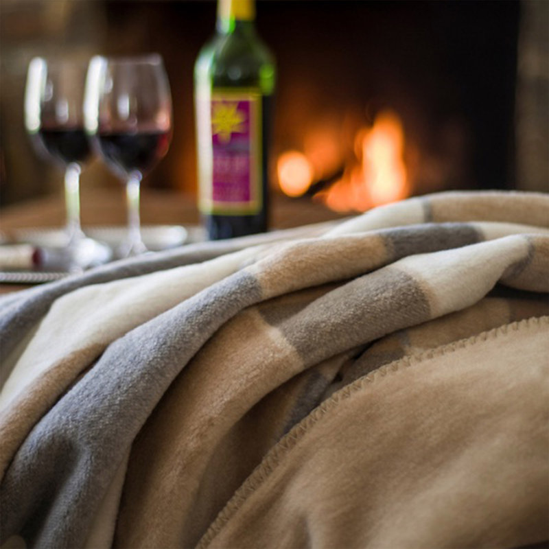 Knitted Throw Blanket, 60" W x 70" L