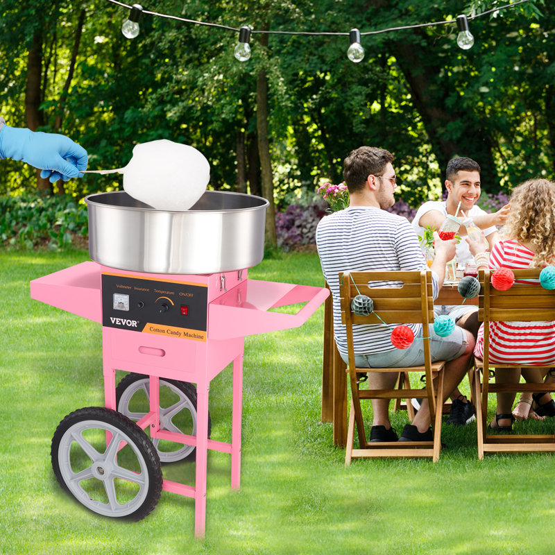 VEVOR Electric Hard Candy and Cotton Candy Machine with Cones