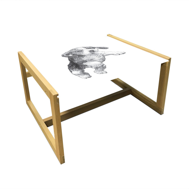 Jaeyoun Sled Coffee Table, 62cm H x 74cm W x 40cm D