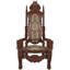Fauteuil en forme de trône Lord Raffles