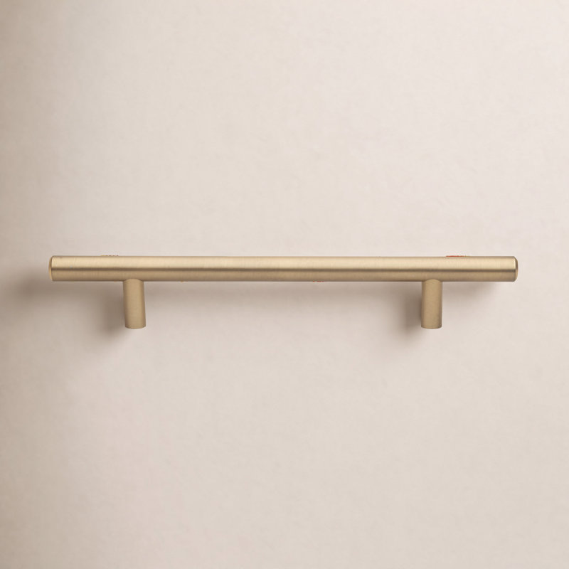 Poignée barre Roman, Or satiné, 5 1/16"