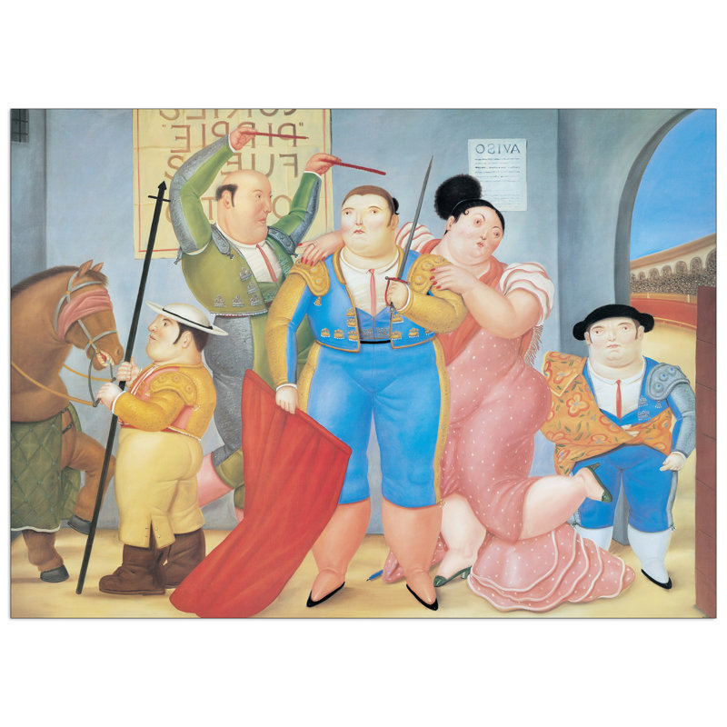 Botero - No Frame Print on Wood