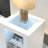 Modern Reception Desk With LED Lighting And Ample Storage For Office Or Retail Spaces