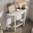 Arinjay 36"W Semicircle Console Table with Open Bottom Shelf-1665001324