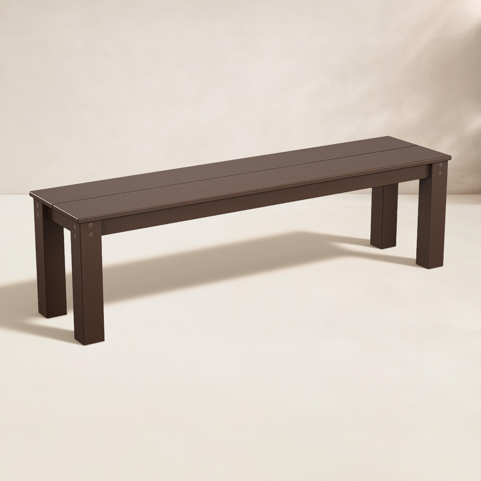 POLYWOOD® Studio 68" Picnic Bench, 17" H x 60" W, Vintage Lantern