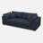 Solid Wood Frame Upholstered Loveseat with Toss Pillows-192051711