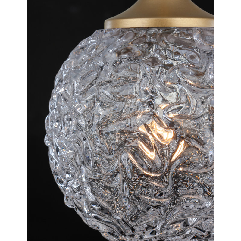 1 - Light Brushed Gold Sphere Pendant