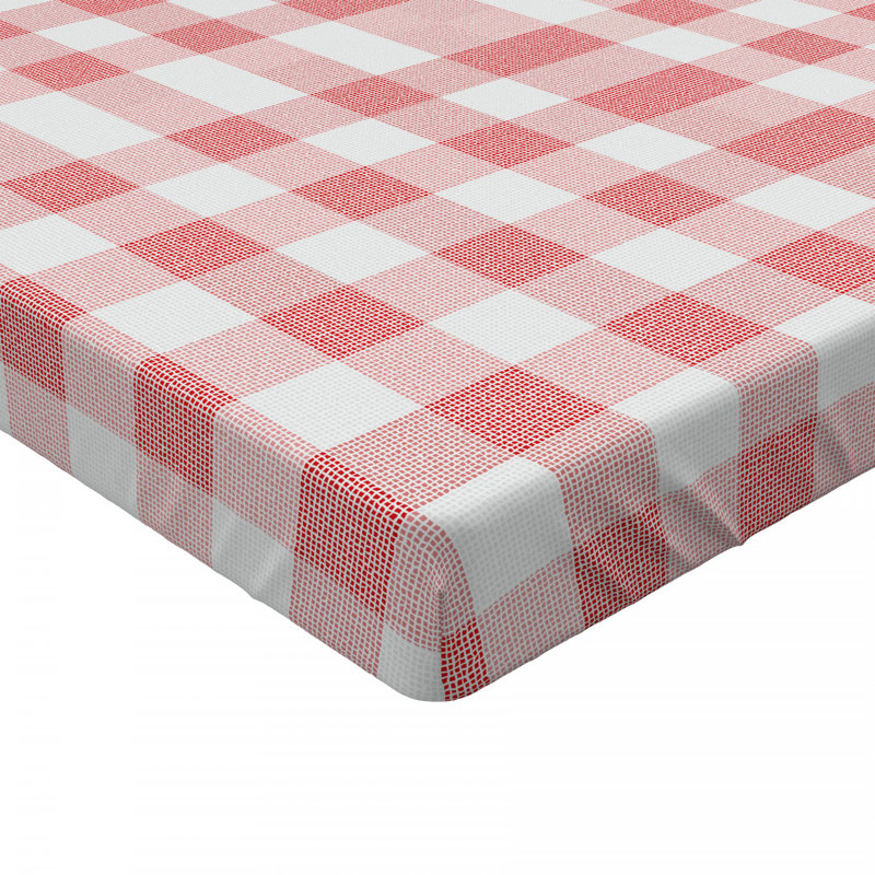 Twin Blue and Brown Striped Microfiber Fitted Sheet